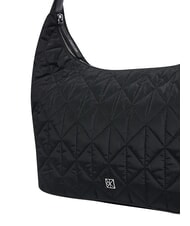 CALVIN KLEIN QUILTED NYLON sac bandouli&egrave;re sur noir - Sacs pour Femme - 4