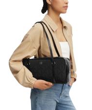 CALVIN KLEIN QUILTED NYLON Le sac bandouli&egrave;re sur noir - Sacs pour Femme - 2