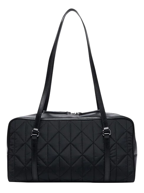 QUILTED NYLON Le sac bandouli&egrave;re sur noir - Sacs pour Femme