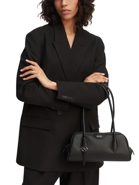 EMBLEM TRIO sac bandouli&egrave;re noir - Sacs pour Femme
