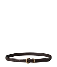 CALVIN KLEIN 2PIECE LOGO ceinture en cuir noir / nickel antique - Ceintures - 2
