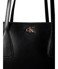 CALVIN KLEIN CK MEDIUM  Le sac bandouli&egrave;re sur noir - Sacs pour Femme - 5