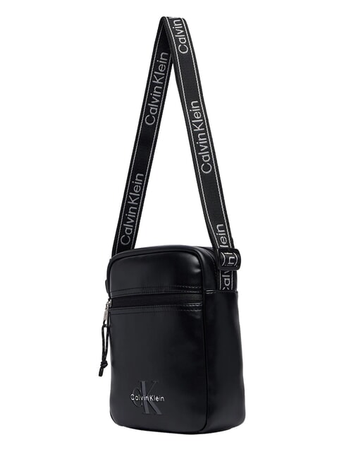BOLD LOGO WEBBING sac bandouli&egrave;re sur noir - Sacs en Bandouli&egrave;res pour Homme