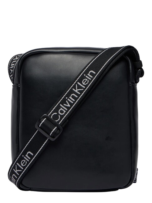BOLD LOGO WEBBING sac bandouli&egrave;re sur noir - Sacs en Bandouli&egrave;res pour Homme