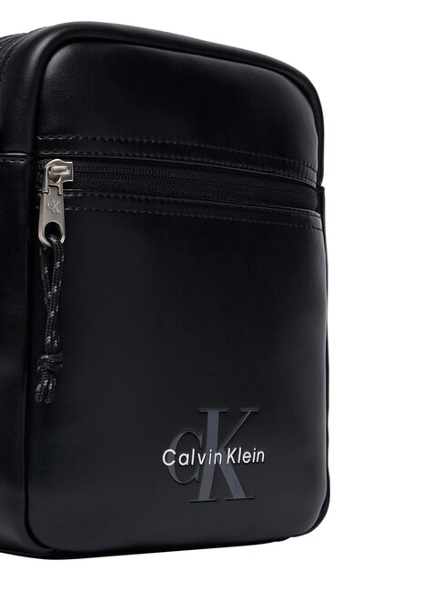 BOLD LOGO WEBBING sac bandouli&egrave;re sur noir - Sacs en Bandouli&egrave;res pour Homme