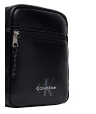 CALVIN KLEIN BOLD LOGO WEBBING sac bandouli&egrave;re sur noir - Sacs en Bandouli&egrave;res pour Homme - 5
