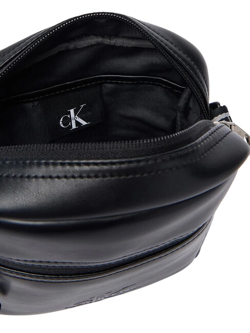 BOLD LOGO WEBBING sac bandouli&egrave;re sur noir - Sacs en Bandouli&egrave;res pour Homme