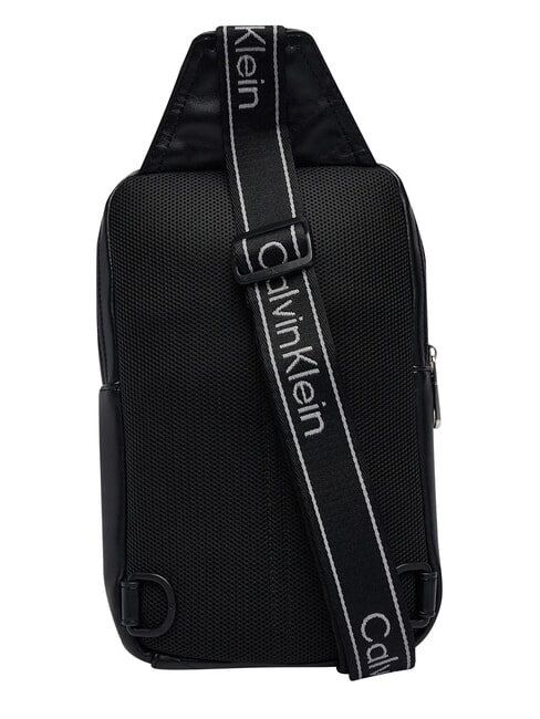 BOLD LOGO WEBBING sac bandouli&egrave;re sur noir - Sacs en Bandouli&egrave;res pour Homme