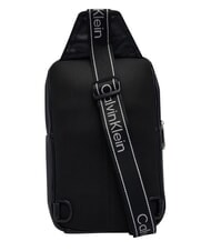 CALVIN KLEIN BOLD LOGO WEBBING sac bandouli&egrave;re sur noir - Sacs en Bandouli&egrave;res pour Homme - 3
