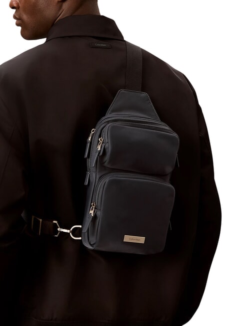 CLEAN SQUARE sac bandouli&egrave;re bleu ardoise - Sacs en Bandouli&egrave;res pour Homme