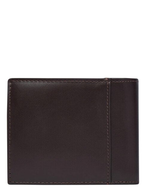 RAISED Portefeuille avec porte-monnaie brun fonc&eacute; - Portefeuilles Homme