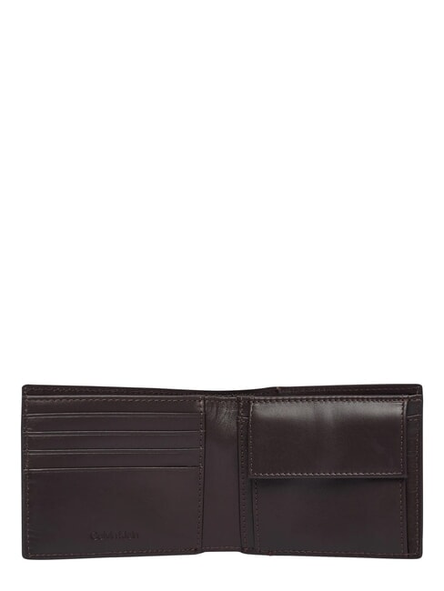 RAISED Portefeuille avec porte-monnaie brun fonc&eacute; - Portefeuilles Homme