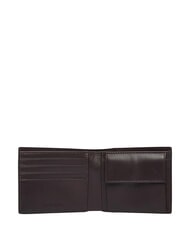 CALVIN KLEIN RAISED Portefeuille avec porte-monnaie brun fonc&eacute; - Portefeuilles Homme - 3
