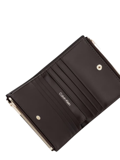 EMBLEM AOP portefeuille &agrave; double fermeture &eacute;clair aop noir - Portefeuilles Femme
