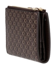 CALVIN KLEIN EMBLEM AOP portefeuille &agrave; double fermeture &eacute;clair aop noir - Portefeuilles Femme - 3