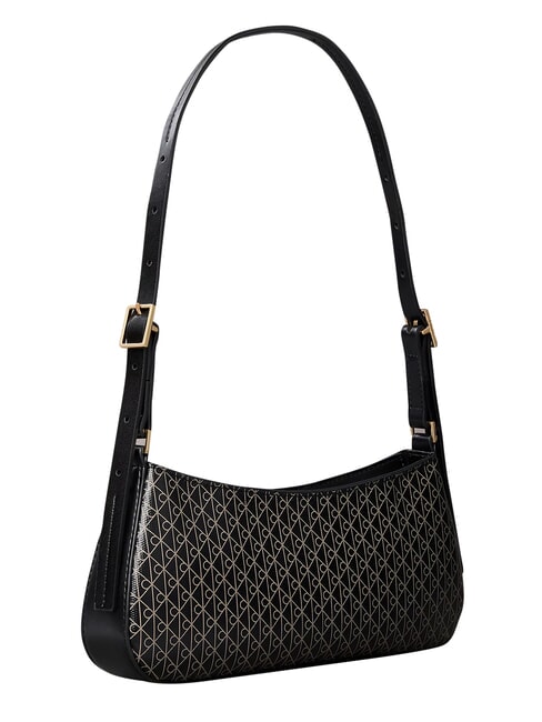EMBLEM AOP Sac bandouli&egrave;re ajustable aop noir - Sacs pour Femme
