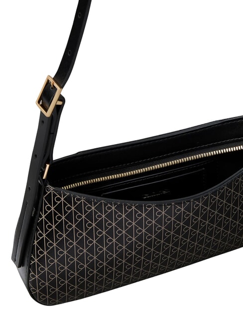 EMBLEM AOP Sac bandouli&egrave;re ajustable aop noir - Sacs pour Femme