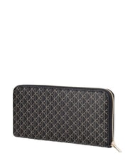 CALVIN KLEIN EMBLEM AOP portefeuille zipp&eacute; aop noir - Portefeuilles Femme - 2