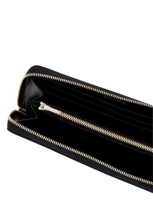 EMBLEM AOP portefeuille zipp&eacute; aop noir - Portefeuilles Femme