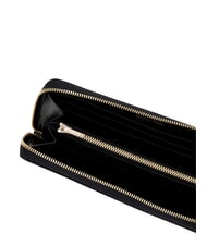 CALVIN KLEIN EMBLEM AOP portefeuille zipp&eacute; aop noir - Portefeuilles Femme - 5