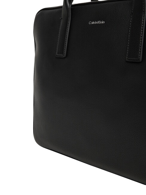 RAISED Sac pour ordinateur portable, avec bandouli&egrave;re sur noir - Porte Documents Travail
