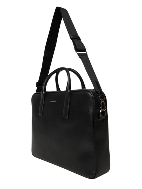 RAISED Sac pour ordinateur portable, avec bandouli&egrave;re sur noir - Porte Documents Travail