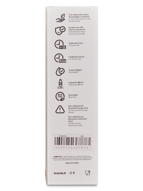 SLIM PLAIN Bouteille isotherme 0,48 l Noir - Bouteilles thermiques