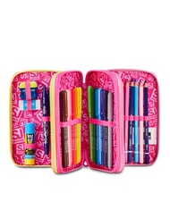 SJGANG JOYFUL PINS GIRL Trousse &agrave; crayons avec kit scolaire fuxiafluo - &Eacute;tuis et Accessoires - 2