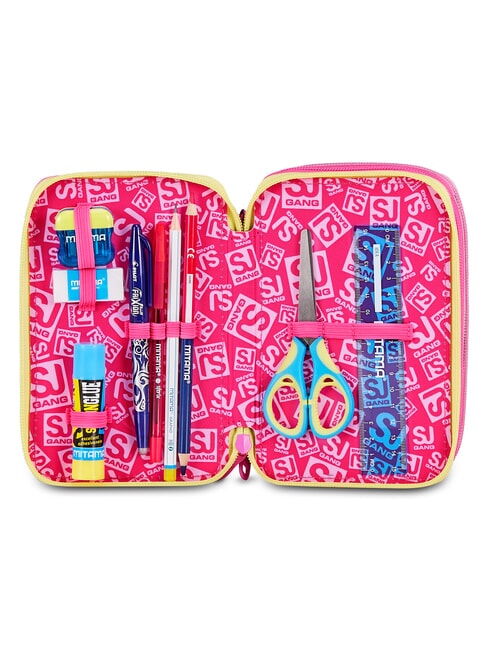 JOYFUL PINS GIRL Trousse &agrave; crayons avec kit scolaire fuxiafluo - &Eacute;tuis et Accessoires