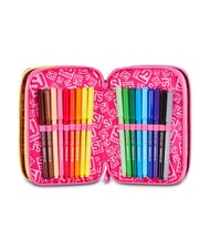 SJGANG JOYFUL PINS GIRL Trousse &agrave; crayons avec kit scolaire fuxiafluo - &Eacute;tuis et Accessoires - 4