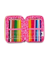 SJGANG JOYFUL PINS GIRL Trousse &agrave; crayons avec kit scolaire fuxiafluo - &Eacute;tuis et Accessoires - 5