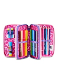 SJGANG GLOWCAT Trousse &agrave; crayons avec kit scolaire lilas doux - &Eacute;tuis et Accessoires - 2