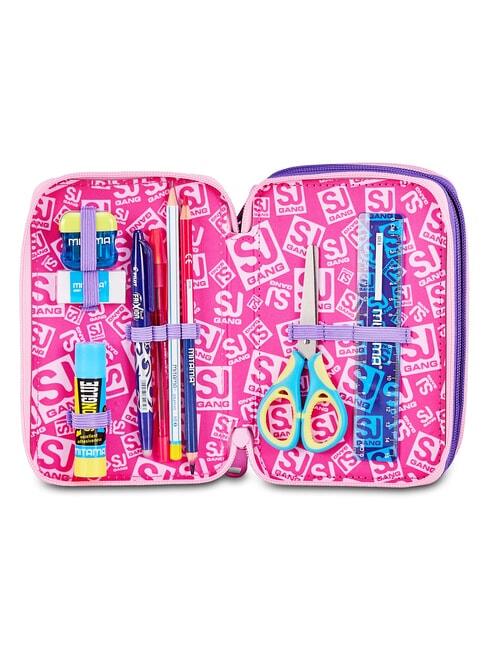 GLOWCAT Trousse &agrave; crayons avec kit scolaire lilas doux - &Eacute;tuis et Accessoires