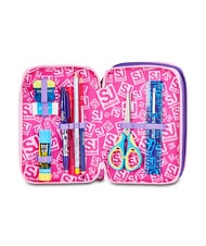 SJGANG GLOWCAT Trousse &agrave; crayons avec kit scolaire lilas doux - &Eacute;tuis et Accessoires - 3