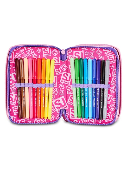 GLOWCAT Trousse &agrave; crayons avec kit scolaire lilas doux - &Eacute;tuis et Accessoires