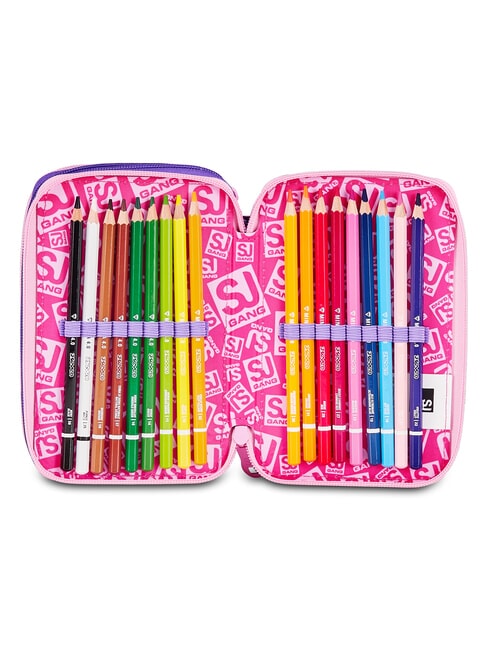 GLOWCAT Trousse &agrave; crayons avec kit scolaire lilas doux - &Eacute;tuis et Accessoires