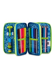 SJGANG SOFT POUCH BOY Trousse &agrave; crayons avec kit scolaire Noir - &Eacute;tuis et Accessoires - 2