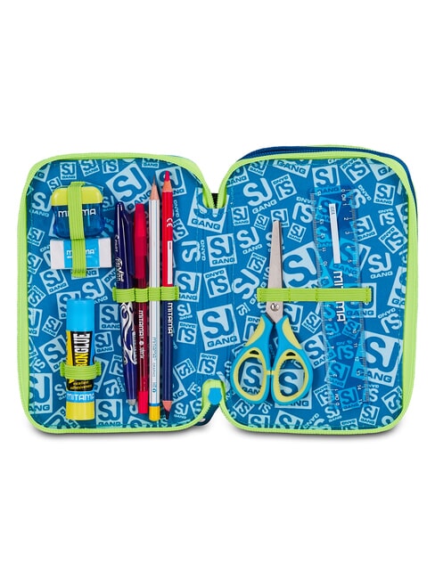 SOFT POUCH BOY Trousse &agrave; crayons avec kit scolaire Noir - &Eacute;tuis et Accessoires