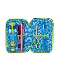 SJGANG SOFT POUCH BOY Trousse &agrave; crayons avec kit scolaire Noir - &Eacute;tuis et Accessoires - 3