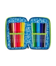 SJGANG SOFT POUCH BOY Trousse &agrave; crayons avec kit scolaire Noir - &Eacute;tuis et Accessoires - 4