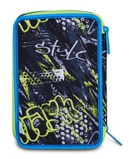 SJGANG SOFT POUCH BOY Trousse &agrave; crayons avec kit scolaire Noir - &Eacute;tuis et Accessoires - 6
