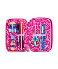 SJGANG SOFT POUCH GIRL Trousse &agrave; crayons avec kit scolaire poup&eacute;e rose - &Eacute;tuis et Accessoires - 3