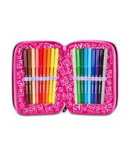 SJGANG SOFT POUCH GIRL Trousse &agrave; crayons avec kit scolaire poup&eacute;e rose - &Eacute;tuis et Accessoires - 4