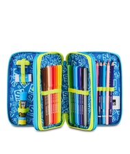 SJGANG GLOWGAME Trousse &agrave; crayons avec kit scolaire jaune fluorescent - &Eacute;tuis et Accessoires - 2