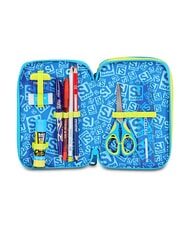 SJGANG GLOWGAME Trousse &agrave; crayons avec kit scolaire jaune fluorescent - &Eacute;tuis et Accessoires - 3