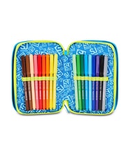 SJGANG GLOWGAME Trousse &agrave; crayons avec kit scolaire jaune fluorescent - &Eacute;tuis et Accessoires - 4
