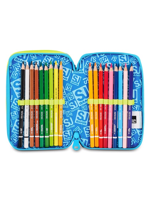 GLOWGAME Trousse &agrave; crayons avec kit scolaire jaune fluorescent - &Eacute;tuis et Accessoires