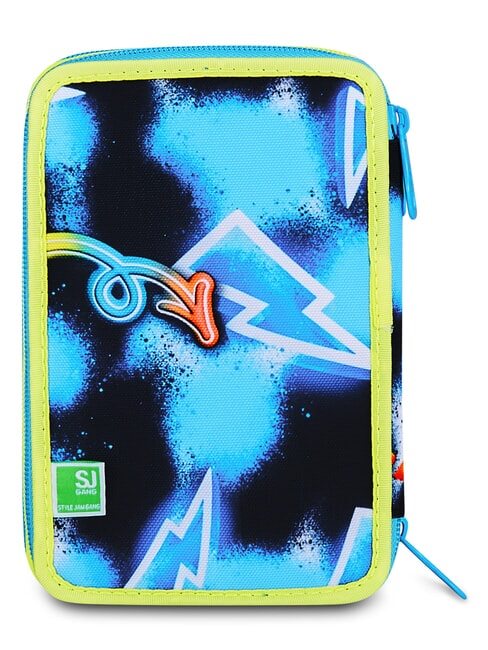 GLOWGAME Trousse &agrave; crayons avec kit scolaire jaune fluorescent - &Eacute;tuis et Accessoires