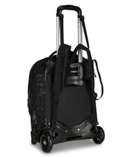 INVICTA PLUG FANTASY Sac &agrave; dos trolley d&eacute;tachable gribouillage noir - Sacs &agrave; dos &agrave; roulettes - 3