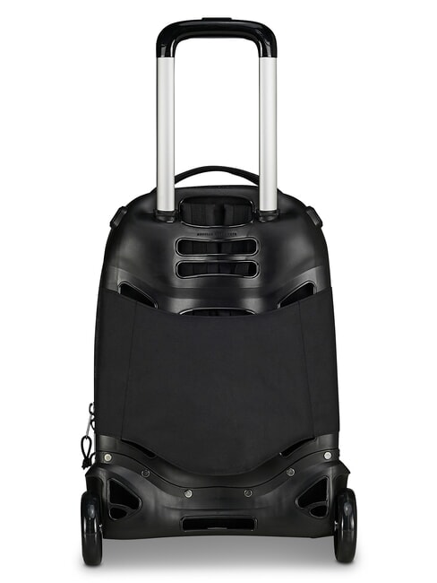 PLUG FANTASY Sac &agrave; dos trolley d&eacute;tachable gribouillage noir - Sacs &agrave; dos &agrave; roulettes